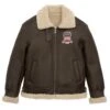 Men’s Avirex B3 Bomber Shearling Leather Jacket