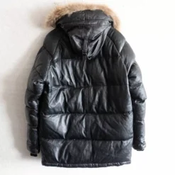 Men’s Avirex Leather N3-b Flight Down Military Jacket -Us Military Jacket Mens Avirex Leather N3 b Flight Down Military Jacket 1