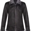 Men’s B-3 Hornsey Black Leather Sheepskin Jacket 1 Men’s B-3 Hornsey Black Leather Sheepskin Jacket -Us Military Jacket Mens B 3 Hornsey Black Leather Sheepskin Jacket