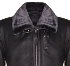 Men’s B-3 Hornsey Black Leather Sheepskin Jacket 9 Men’s B-3 Hornsey Black Leather Sheepskin Jacket -Us Military Jacket Mens B 3 Hornsey Black Sheepskin Jacket