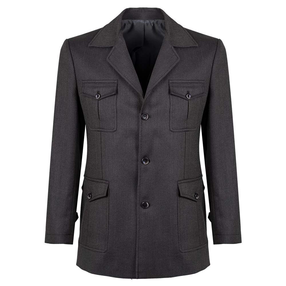 Men’s Brown Wool- Blend Field Jacket 3 Men’s Brown Wool- Blend Field Jacket