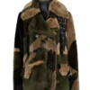 Men’s Camo-Print Faux Fur Jacket -Us Military Jacket Mens Camo Print Faux Fur Jacket