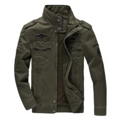 Men’s Casual Cotton Military Badge Field Jacket 6 Men’s Casual Cotton Military Badge Field Jacket -Us Military Jacket Mens Casual Green Cotton Militray Badge Field Jacket