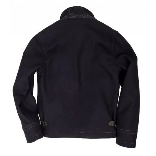 Classic Navy Blue Leather USN Jacket 4 Classic Navy Blue Leather USN Jacket - Image 2