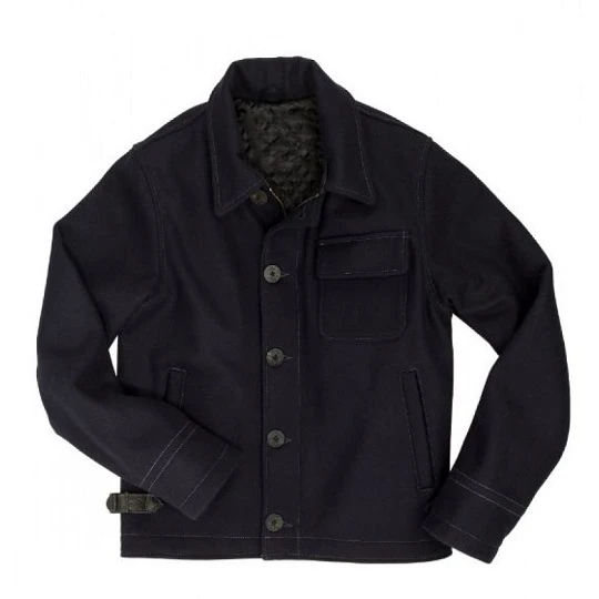 Classic Navy Blue Leather USN Jacket 3 Classic Navy Blue Leather USN Jacket
