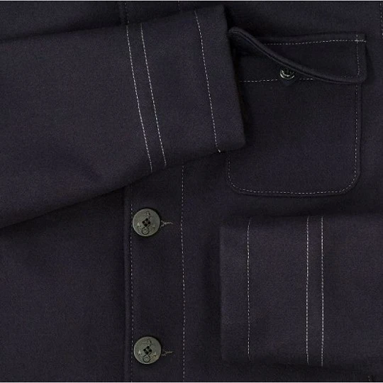 Classic Navy Blue Leather USN Jacket 5 Classic Navy Blue Leather USN Jacket - Image 3