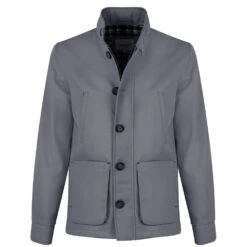 Men’s Grey Cotton Field Jacket -Us Military Jacket Mens Cotton Field Jacket