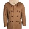 Men’s Cotton Shearling Pea Coat