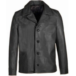 Men’s Cowhide Hip Length Car Coat -Us Military Jacket Mens Cowhide Hip Length Car Coat1