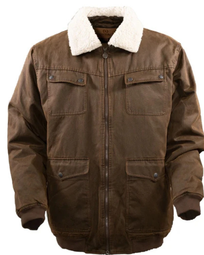 Men’s Ezra Brown Cotton Flight Aviator Jacket 3 Men’s Ezra Brown Cotton Flight Aviator Jacket