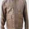 Men’s G-2 Bomber Vintage Distressed Brown Cowhide Leather Jacket