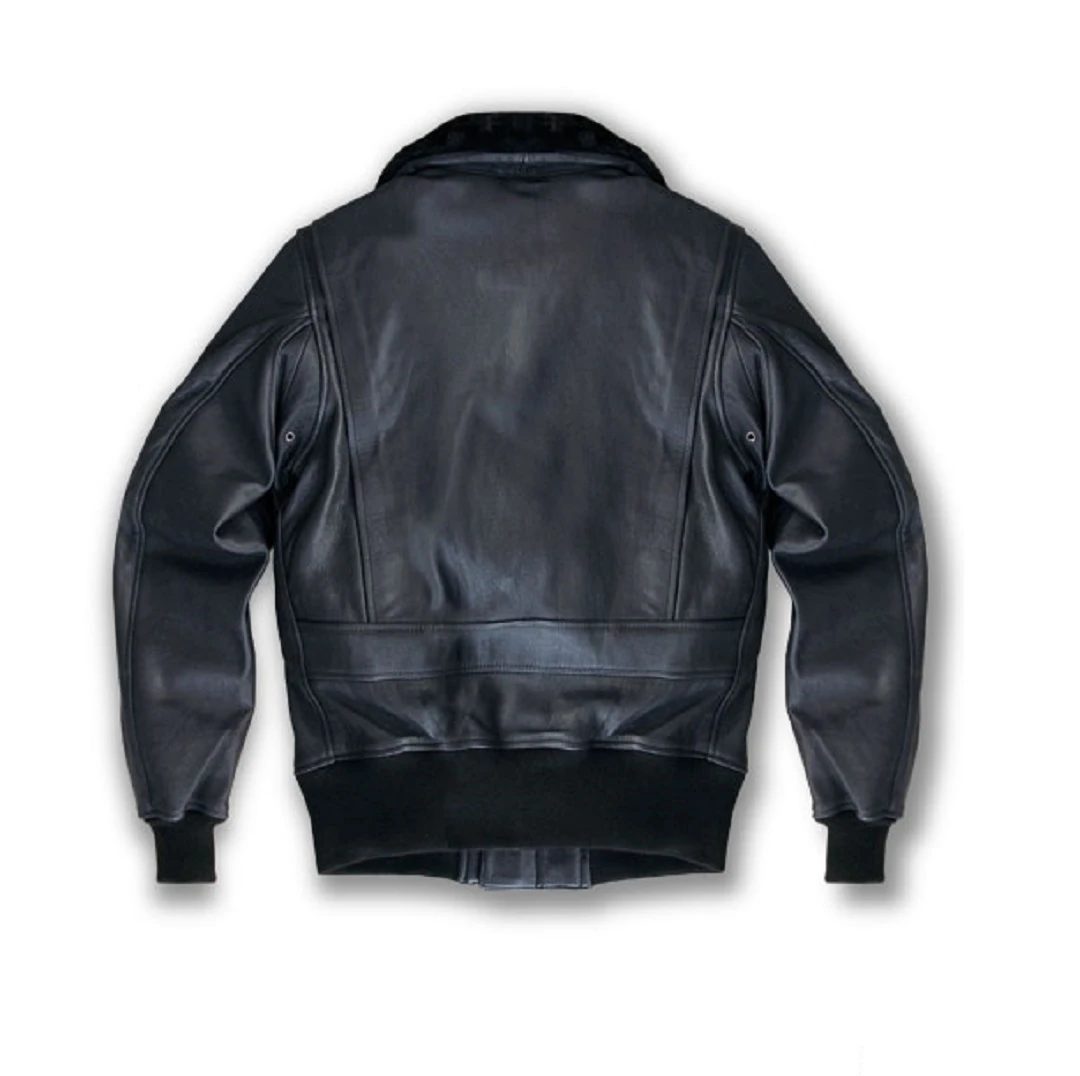 Men’s Goatskin G-1 Bomber Jacket 4 Men’s Goatskin G-1 Bomber Jacket - Image 2
