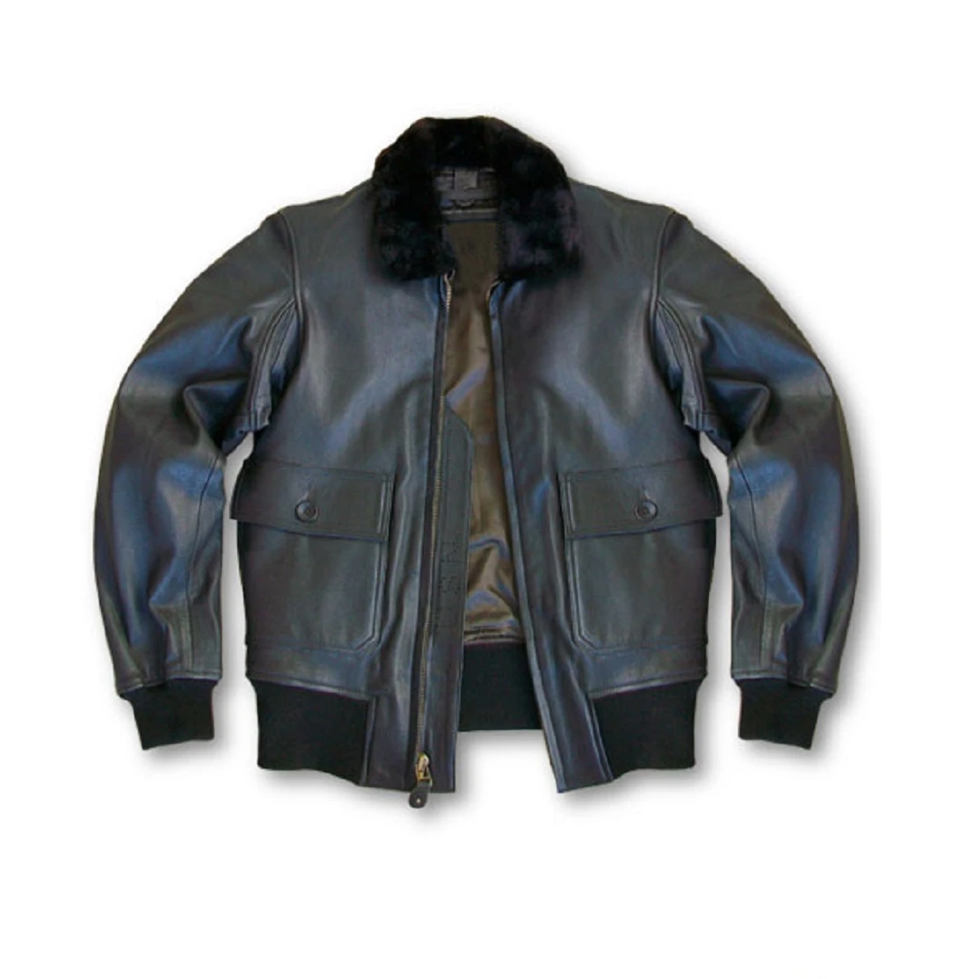 Men’s Goatskin G-1 Bomber Jacket 3 Men’s Goatskin G-1 Bomber Jacket