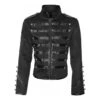 Men’s Gothic Black Military Parade Jacket 1 Men’s Gothic Black Military Parade Jacket -Us Military Jacket Mens Gothic Black Military Parade Jacket