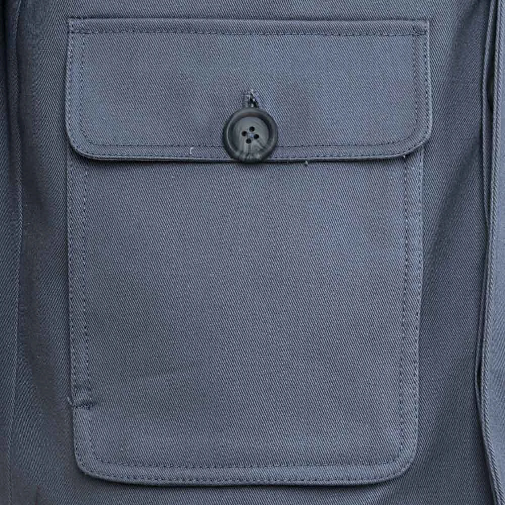 Men’s Grey Cotton Zipper Field Jacket 6 Men’s Grey Cotton Zipper Field Jacket - Image 4