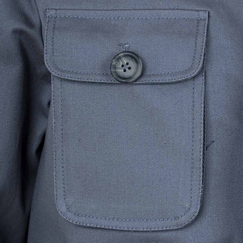 Men’s Grey Cotton Zipper Field Jacket 5 Men’s Grey Cotton Zipper Field Jacket - Image 3
