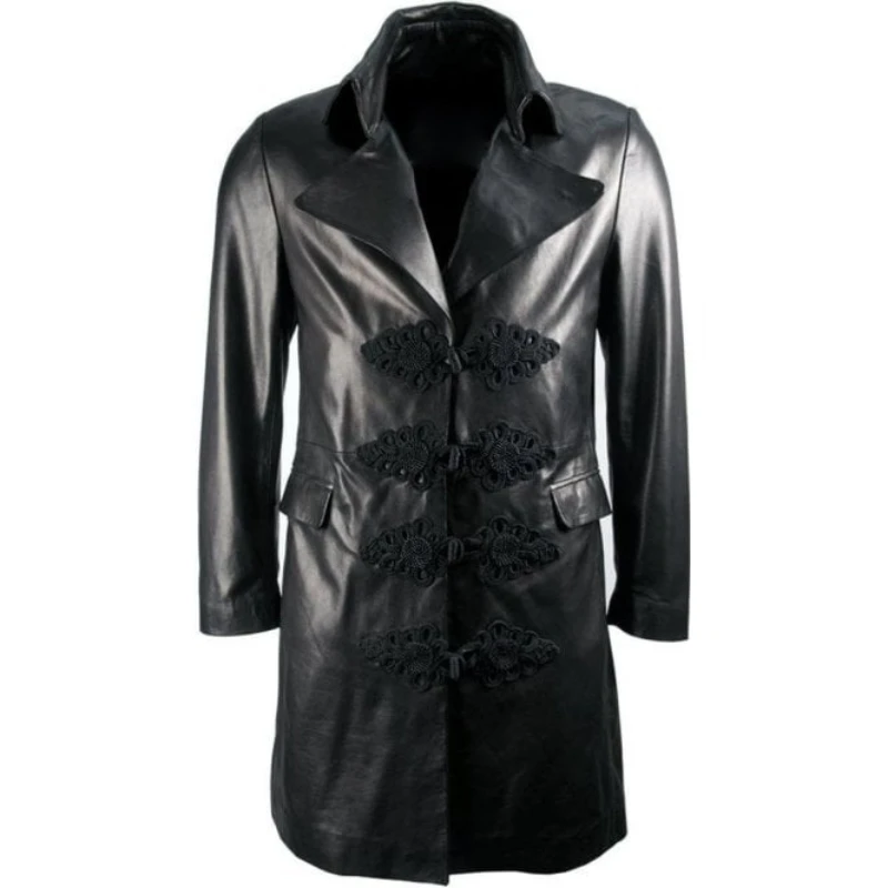 Men’s Luxury Black Leather Coat 3 Men’s Luxury Black Leather Coat
