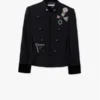 Men’s Mango Military-style Black Parade Jacket