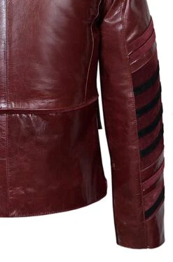 Men’s Classic Military Maroon Cowhide Leather Parade Jacket -Us Military Jacket Mens Military Maroon Cowhide Leather Parade Jacket 1
