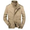 Men’s Military Outdoor Casual Cotton Field Jacket -Us Military Jacket Mens Military Outdoor Khaki Casual Field Jacket