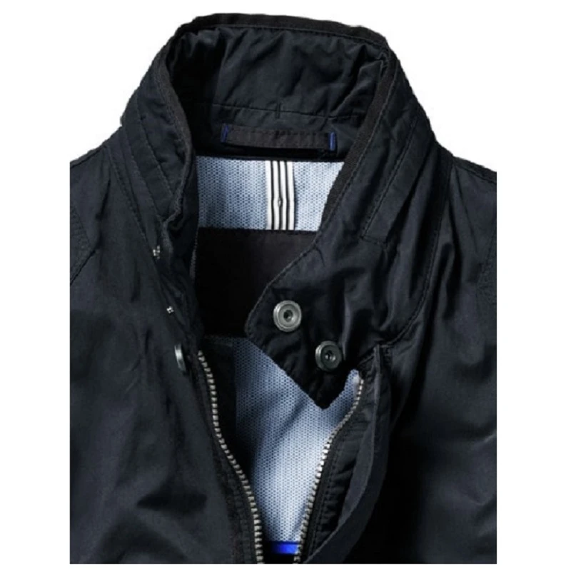 Men’s New Classic Blue Cotton Field Jacket 4 Men’s New Classic Blue Cotton Field Jacket - Image 2