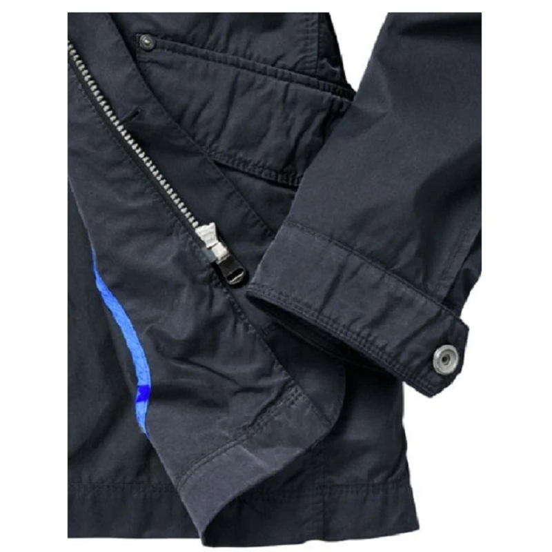 Men’s New Classic Blue Cotton Field Jacket 6 Men’s New Classic Blue Cotton Field Jacket - Image 4