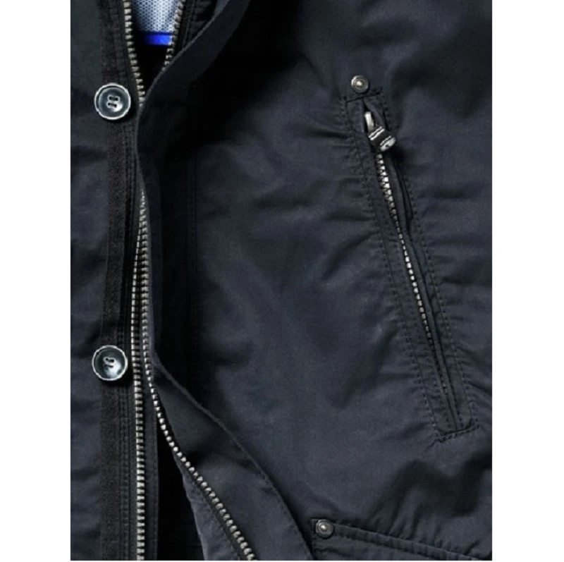 Men’s New Classic Blue Cotton Field Jacket 5 Men’s New Classic Blue Cotton Field Jacket - Image 3