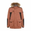 Men’s Orange Faux Parka Jacket -Us Military Jacket Mens Orange Fur Parka Jacket