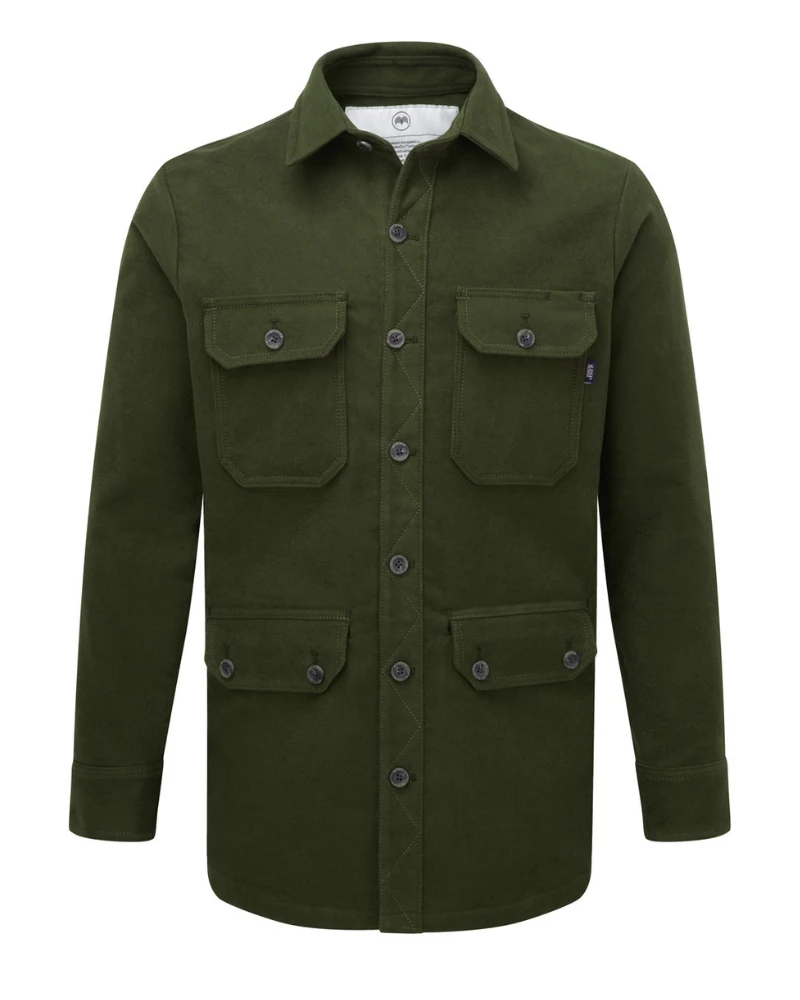 Men’s Plasma Dry Heavyweight Moleskin Green Field Jacket 3 Men’s Plasma Dry Heavyweight Moleskin Green Field Jacket