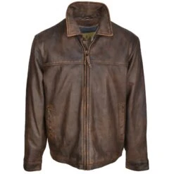 Men’s Rifleman Brown Leather Jacket