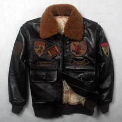 Shearling Bomber Aviator Jacket