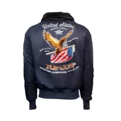 Men’s Top Gun Flying Cadet Jacket 9 Men’s Top Gun Flying Cadet Jacket -Us Military Jacket Mens Top Gun Eagle CW45 Blue Jacket