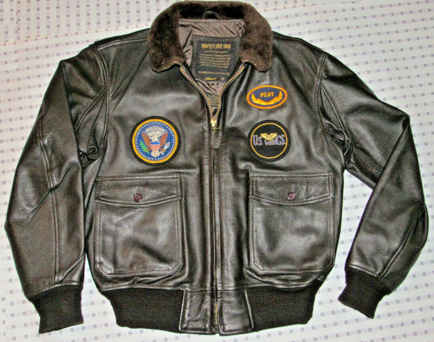 Men’s Top Gun G-1 Black Goatskin Leather Bomber Jacket 3 Men’s Top Gun G-1 Black Goatskin Leather Bomber Jacket