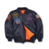 Men’s Top Gun MA-1 Nylon Jacket 1 Men’s Top Gun MA-1 Nylon Jacket -Us Military Jacket Mens Top Gun MA 1 Ink Blue Jacket