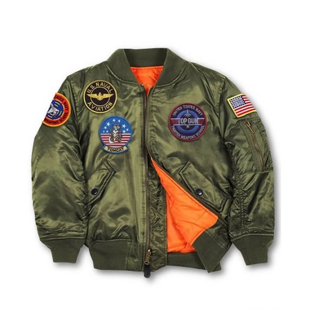 Men’s Top Gun MA-1 Nylon Jacket 4 Men’s Top Gun MA-1 Nylon Jacket - Image 2