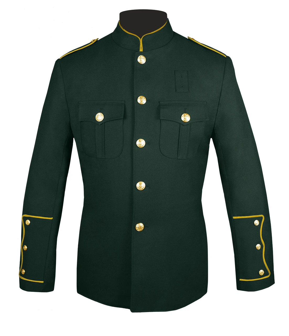 Men’s Tunic Style Military Jacket 3 Men’s Tunic Style Military Jacket