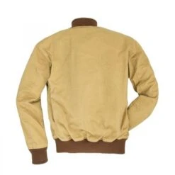 Men’s US Navy Aviator Bomber Jacket 5 Men’s US Navy Aviator Bomber Jacket -Us Military Jacket Mens US Navy Beige Cotton Bomber Jacket