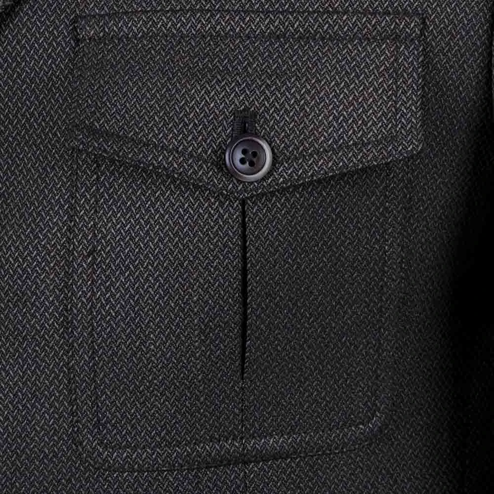 Men’s Brown Wool- Blend Field Jacket 5 Men’s Brown Wool- Blend Field Jacket - Image 3