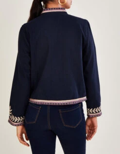 Mia Military Blue Embroidered Parade Jacket -Us Military Jacket Mia Military Blue Parade Jacket