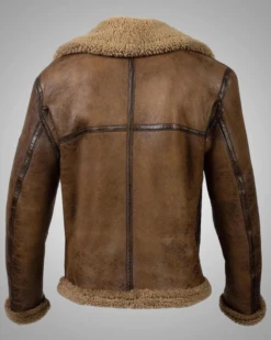Military Aviator B-3 Distressed Brown Leather Bomber Winter Jacket 5 Military Aviator B-3 Distressed Brown Leather Bomber Winter Jacket -Us Military Jacket Military Aviator B 3 Distressed Brown Leather Bomber Jacket
