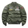 Military Ma-1 Green Bomber Flight Jacket 2 Military Ma-1 Green Bomber Flight Jacket -Us Military Jacket Military Ma 1 Green Bomber Flight Jacket 1