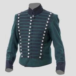 Military Parade Blue Hussar Steampunk Jacket