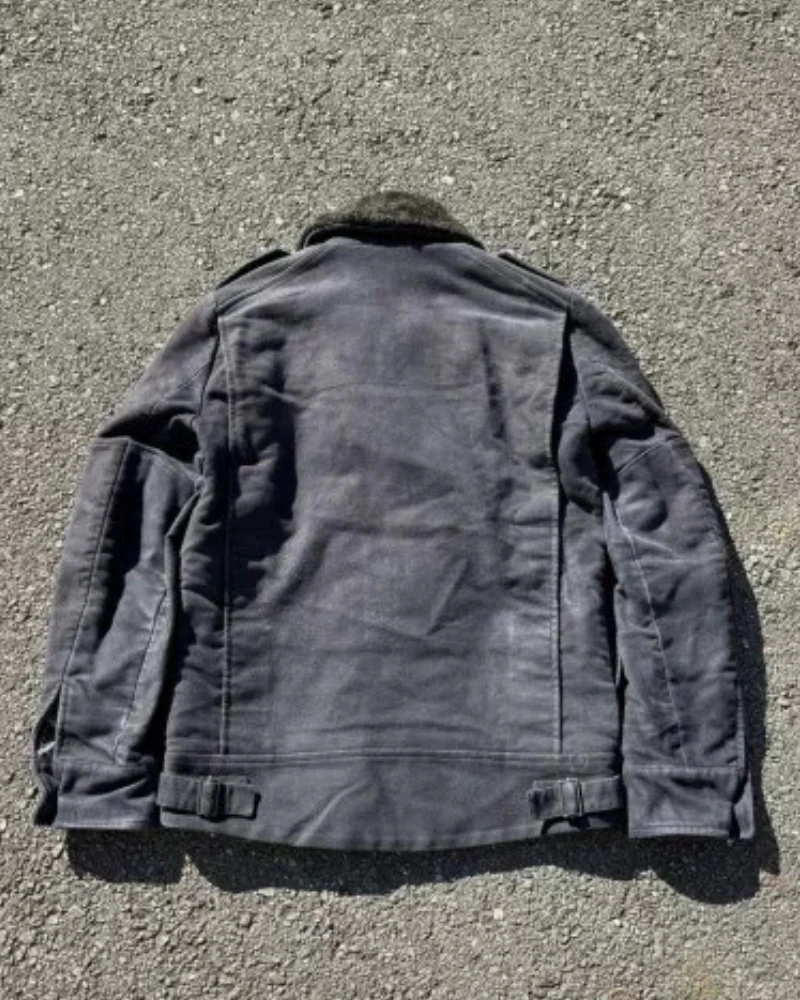 Moleskin Sheepskin Padded 90s Apc G-1 Flight Jacket 4 Moleskin Sheepskin Padded 90s Apc G-1 Flight Jacket - Image 2