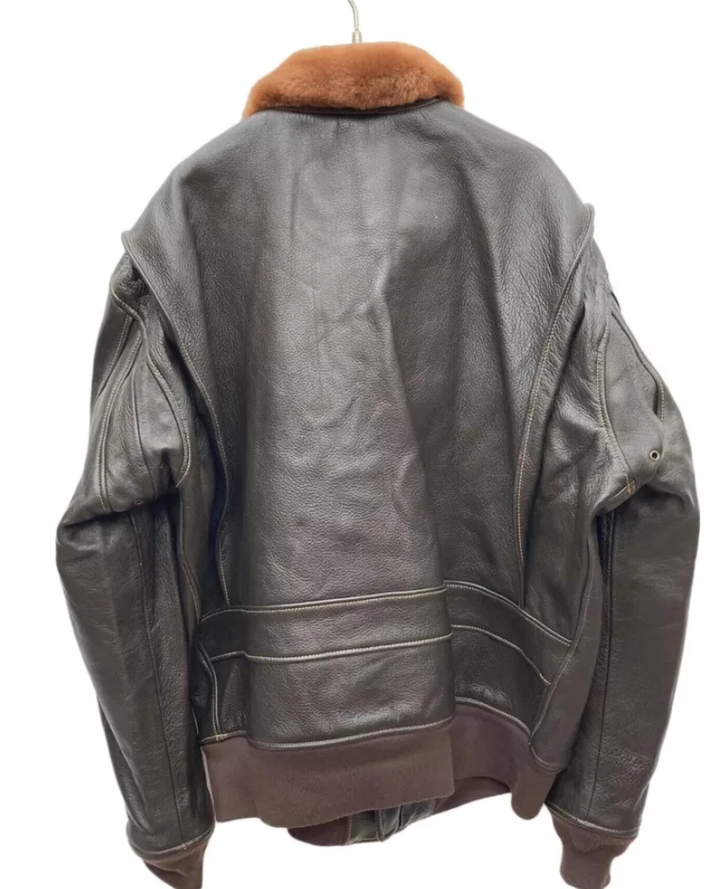 Morgan Memphis Belle G-1 Brown Leather Flight Jacket 4 Morgan Memphis Belle G-1 Brown Leather Flight Jacket - Image 2
