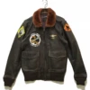 Morgan Productions G-1 Brown Leather Flight Jacket 2 Morgan Productions G-1 Brown Leather Flight Jacket -Us Military Jacket Morgan Productions G 1 Brown Leather Flight Jacket