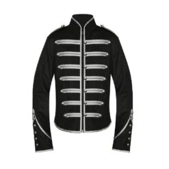 Military Parade Black Silver Jacket