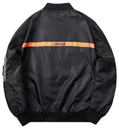 NASA Ma-1 Military Black Flight Jacket -Us Military Jacket NASA Ma 1 Military Black Flight Jacket