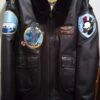 Navy Airborne G-1 Black Leather Jacket -Us Military Jacket Navy Airborne G 1 Black Leather Jacket 1