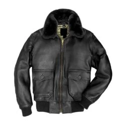 Navy G-1 Lambskin Jacket 