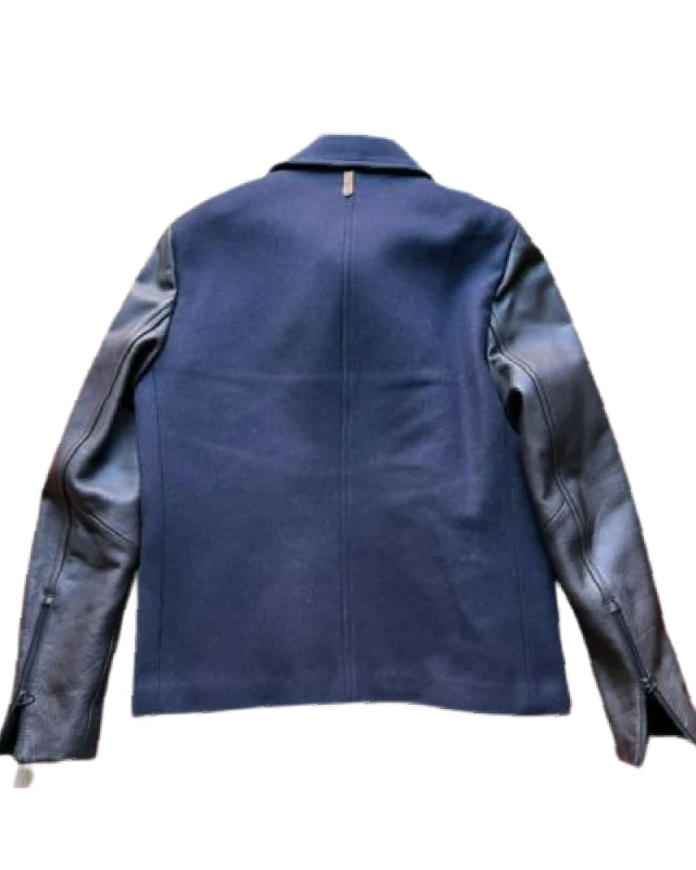 Navy Wool Military Pea Coat 4 Navy Wool Military Pea Coat - Image 2